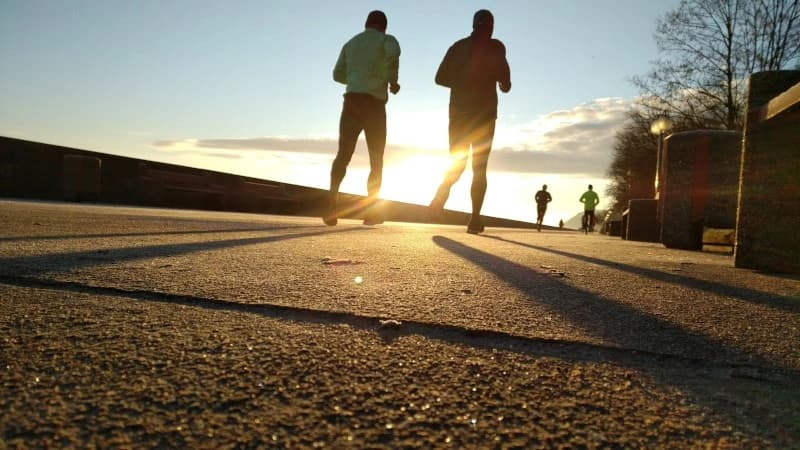 People being active physically and having a positive attitude towards ageing